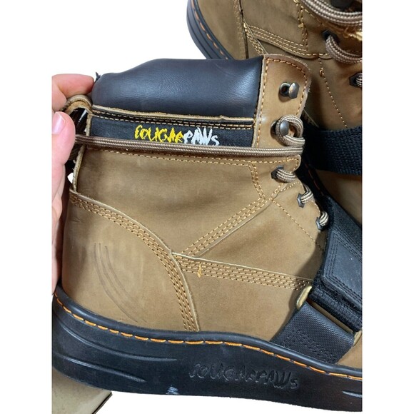 Cougar Paws Size 13 Roofing Boots CPPP Work Roofer Brown Leather - Picture 7 of 10